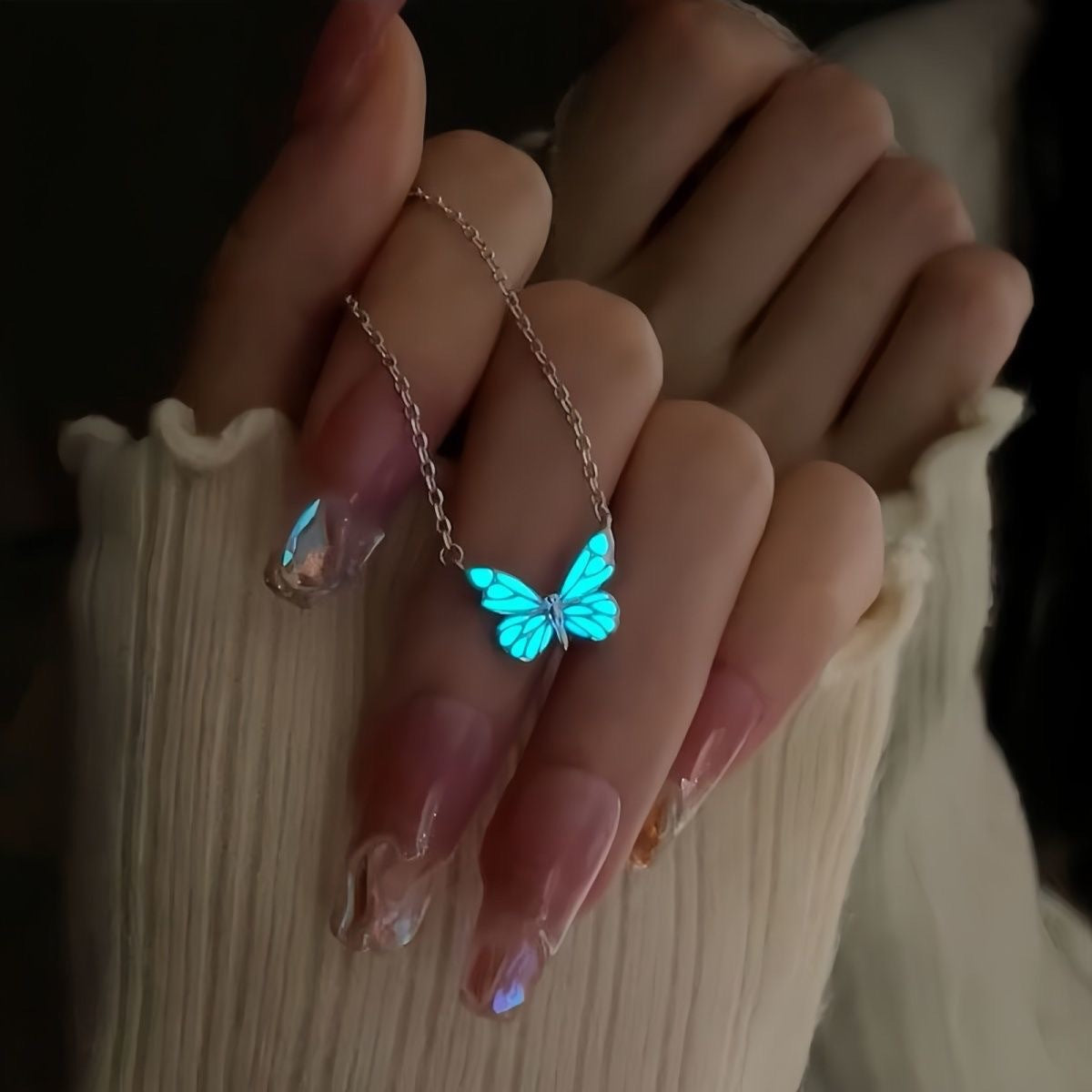 Glow Butterfly Necklace