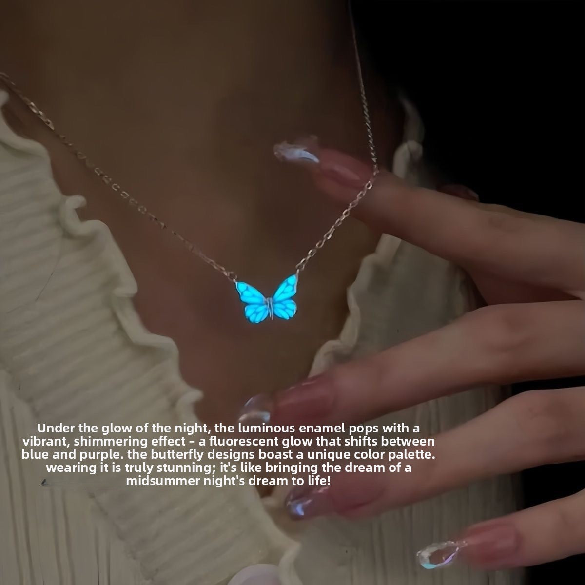 Glow Butterfly Necklace